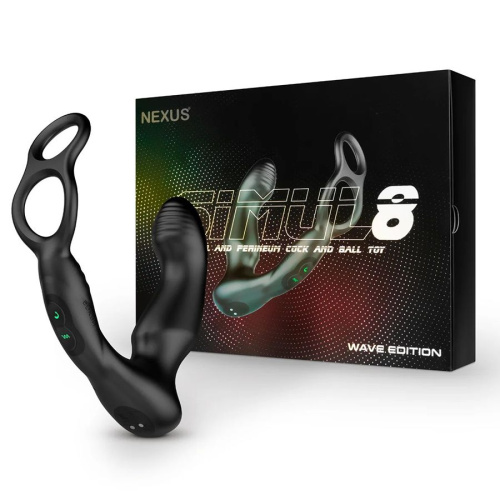 Черный двухмоторный массажер простаты Nexus Simul8 Wave Edition фото 3 Черный двухмоторный массажер простаты Nexus Simul8 Wave Edition фото 3