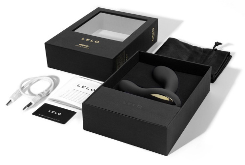 Чёрный перезаряжаемый стимулятор простаты Bruno Black фото 2