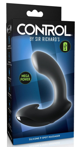 Черный вибромассажер простаты Ultimate Silicone P-Spot Massager фото 3