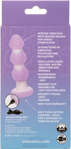 Сиреневая анальная пробка-ёлочка Beaded Probe - 10,7 см. фото 6 Сиреневая анальная пробка-ёлочка Beaded Probe - 10,7 см. фото 6