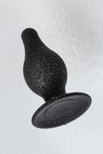 Черная анальная втулка Spade M - 10 см. фото 9