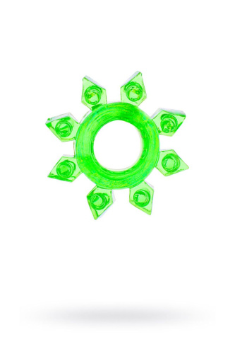 Зеленое эрекционное кольцо-звезда фото 2
