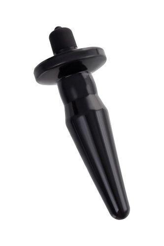 Черная анальная втулка Lacerta с вибрацией - 12,1 см. фото 3