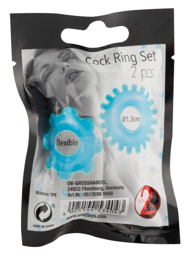 Набор из 2-х колец для пениса Penis Cock Ring фото 6
