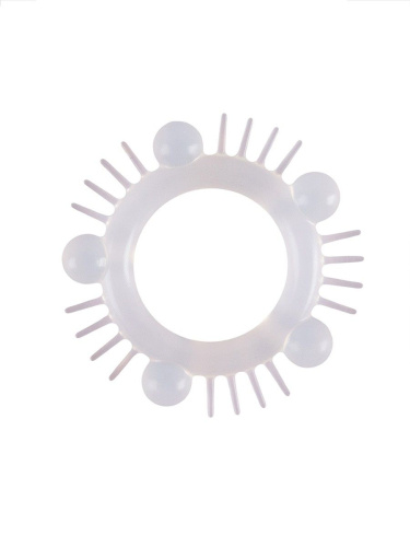 Эластичное эрекционное кольцо с шишечками и шипами фото 3