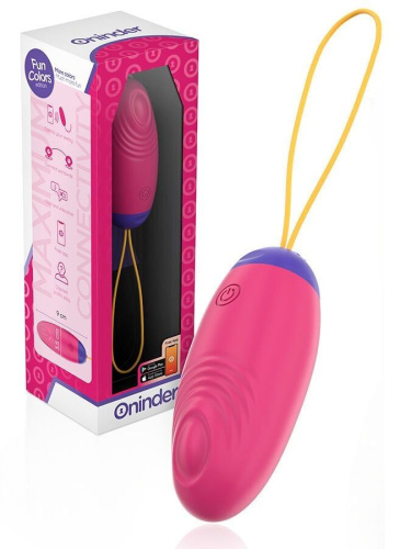 Розовое виброяйцо с функцией постукивания и управлением через приложение Розовое виброяйцо с функцией постукивания и управлением через приложение