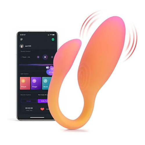 Оранжевый вибратор Flamingo Max фото 4