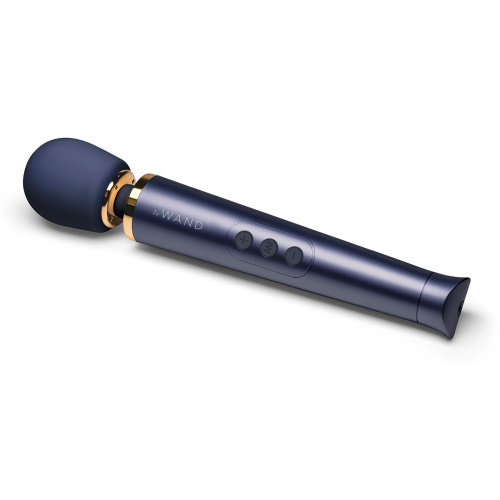 Cиний вибратор Le Wand Petite Rechargeable Vibrating Massager - 25 см. фото 3