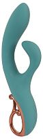 Бирюзовый вибратор-кролик The Magician Rabbit Vibrator - 22,5 см.