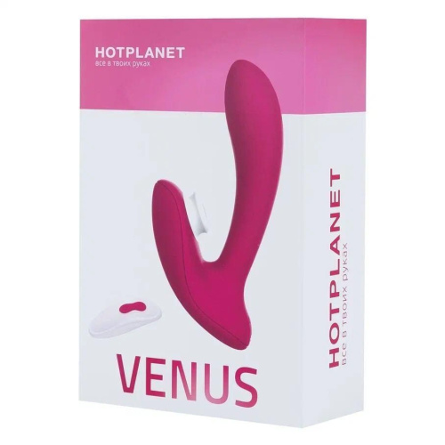 Бордовый вибратор для точки G с вакуум-волновой стимуляцией клитора Venus фото 5