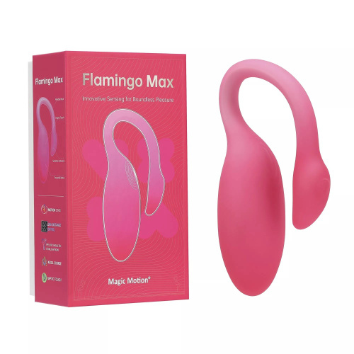 Розовый вибратор Magic Motion Flamingo Max фото 5