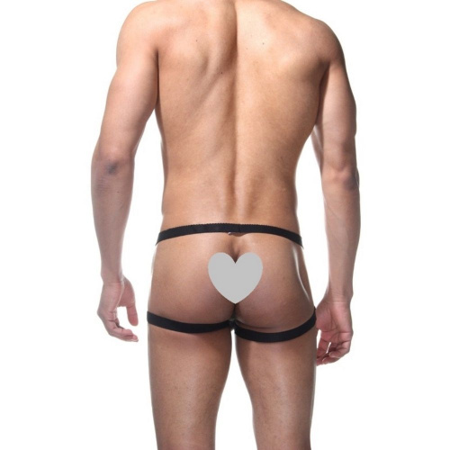 Бело-черные мужские трусы-джоки фото 2