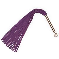 Фиолетовая плеть Cherished Collection Suede Flogger - 63,5 см.