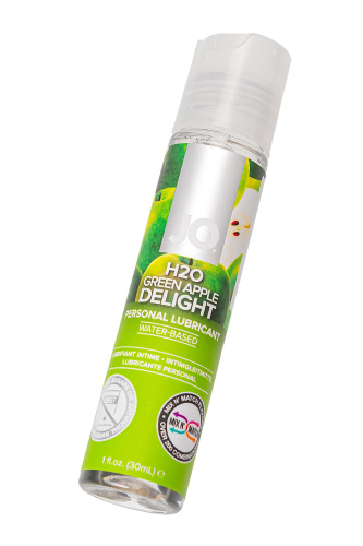 Смазка с ароматом яблока JO Flavored  Green Apple H2O - 30 мл. фото 5
