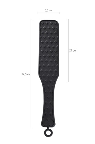 Черная силиконовая шлепалка  - 37,5 см. фото 7