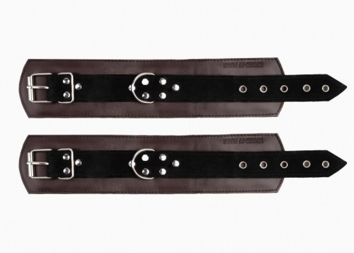 Бордовые оковы с контрастными вставками фото 3