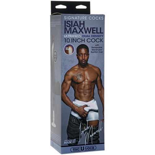 Коричневый фаллоимитатор-реалистик Signature Cocks Isiah Maxwell со съемной присоской - 26 см. фото 2