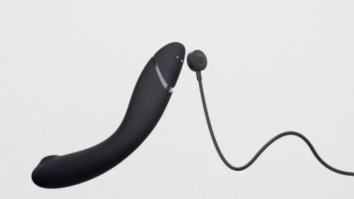 Темно-серый стимулятор G-точки Womanizer OG c технологией Pleasure Air и вибрацией - 17,7 см. фото 3