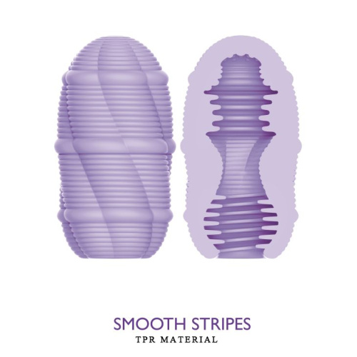 Сиреневый мастурбатор-яйцо Smooth Stripes фото 3 Сиреневый мастурбатор-яйцо Smooth Stripes фото 3