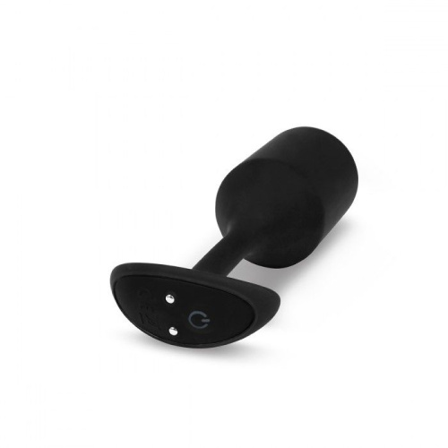 Черная пробка для ношения с вибрацией Snug Plug 4 - 14 см. фото 2