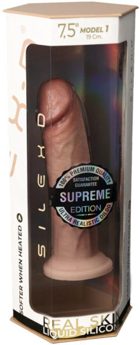Телесный фаллоимитатор SILEXD Model 1 Premium Real Skin - 19 см. фото 2