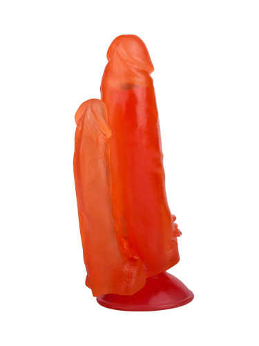 Фаллоимитатор гелевый для анально-вагинальной стимуляции - 17 см. фото 2