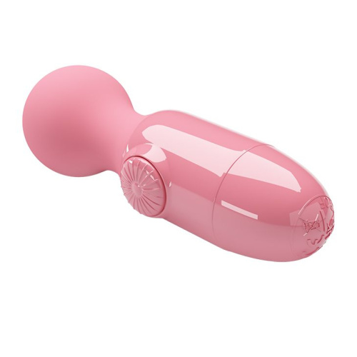 Нежно-розовый мини-вибратор с шаровидной головкой Mini Stick фото 2