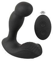 Черный вибростимулятор простаты RC Prostate Massager - 13,1 см.