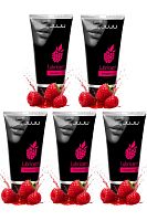 Набор из 5 съедобных лубрикантов JUJU со вкусом малины