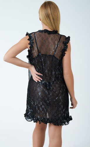 Соблазнительная сорочка с рюшами, накидкой и феромонами фото 3