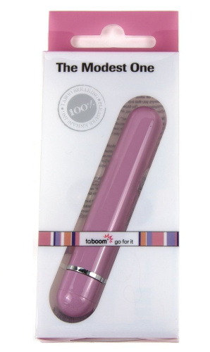 Розовый вибратор The Modest One - 14,5 см. фото 2