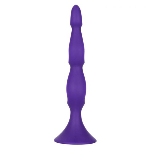 Фиолетовая анальная елочка Silicone Triple Probe - 14,5 см. фото 5