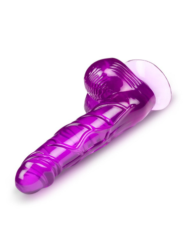 Фиолетовый фаллоимитатор-реалистик на присоске - 17 см. фото 2