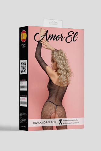 Боди-комбинезон с рукавами 3/4 и открытым доступом фото 5