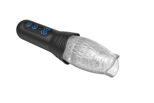 Автоматический мастурбатор Oral Sex Masturbator с функциями ротации, вибрации и фрикций фото 2