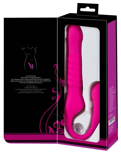 Лиловый вибратор 3 Function Vibrator с функцией фрикций и постукиванием фото 3