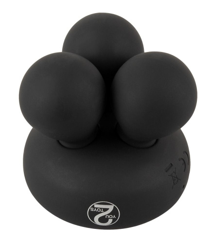 Черный мини-массажер с подогревом Cupa Warming фото 4