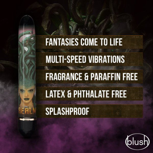 Фиолетовый вибратор Medusa - 17,7 см. фото 4