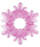 Розовое эрекционное кольцо Heavy Cock Ring Ice Flower