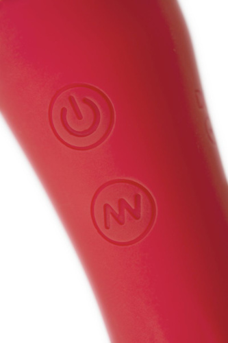 Красно-черный двусторонний вибромассажер Black&Red - 21 см. фото 4 Красно-черный двусторонний вибромассажер Black&Red - 21 см. фото 4