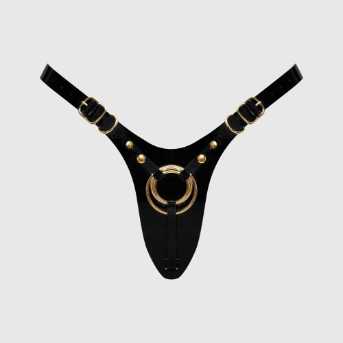 Черный пояс для фиксации насадок Strap-On-Me Leatherette Harness Fabulous Черный пояс для фиксации насадок Strap-On-Me Leatherette Harness Fabulous