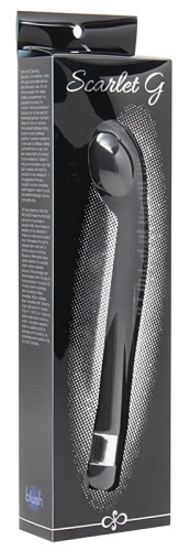 Чёрный G-стимулятор с вибрацией Scarlet G - 21 см. фото 2