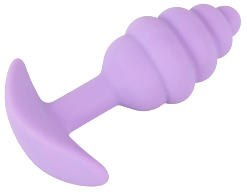 Фиолетовая анальная втулка Mini Butt Plug - 7,5 см. фото 4