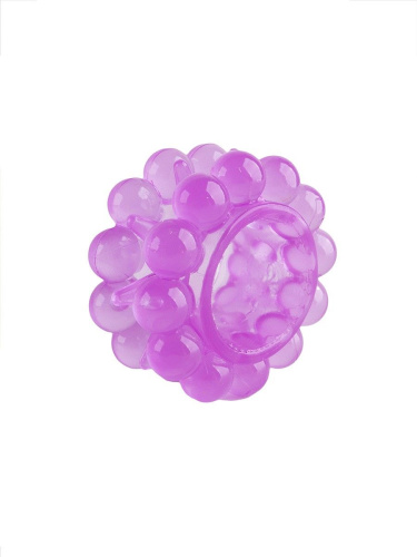 Лиловое эрекционное кольцо с 2 рядами стимулирующих шариков фото 4 Лиловое эрекционное кольцо с 2 рядами стимулирующих шариков фото 4