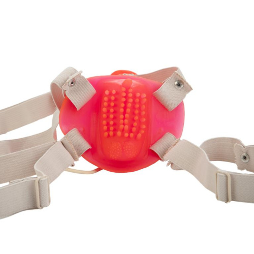 Розовый женский страпон Betty’s Jelly Bumble Bee - 21,5 см. фото 3