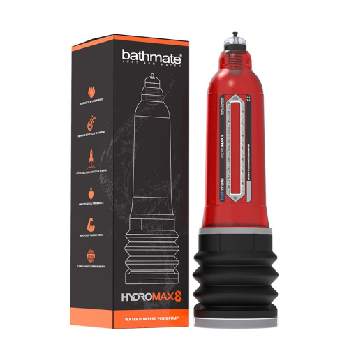 Красная гидропомпа Bathmate HydroMAX8 фото 2 Красная гидропомпа Bathmate HydroMAX8 фото 2
