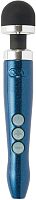 Синий беспроводной вибратор Doxy Die Cast 3R Rechargeable Wand - 28 см.