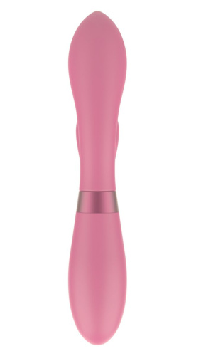 Розовый вибратор-кролик Indeep Juna - 21,5 см. фото 4