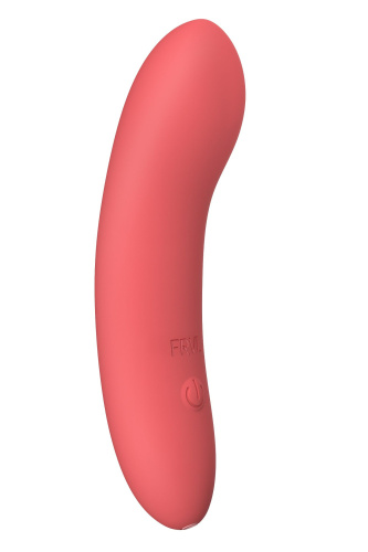Коралловый мини-вибратор Atom - 11,5 см.