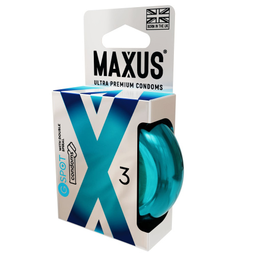 Презервативы Maxus G spot с двойной спиралью - 3 шт. фото 2